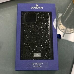 BRAND NEW - Swarovski Black Crystal Phone Case - iPhone 12/12 Pro